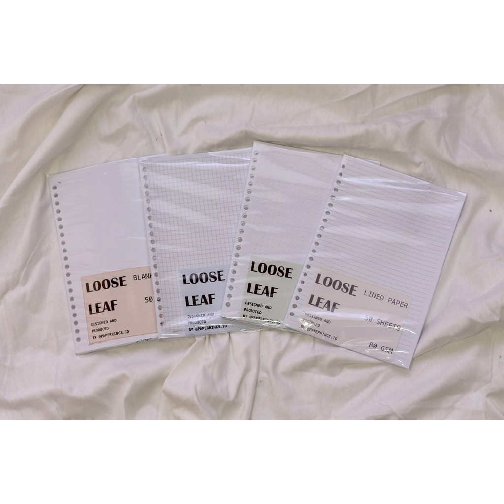 

ISI BINDER / LOOSE LEAF A5 80 GSM BLANK/GRID/DOTTED/LINED