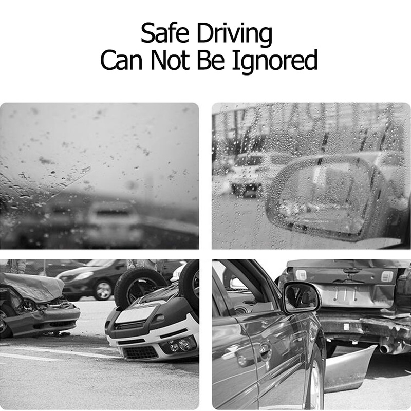 Car Rear view Mirror Protective Waterproof Film, Anti-Fog Car Rearview Mirror,Clear Protective Film