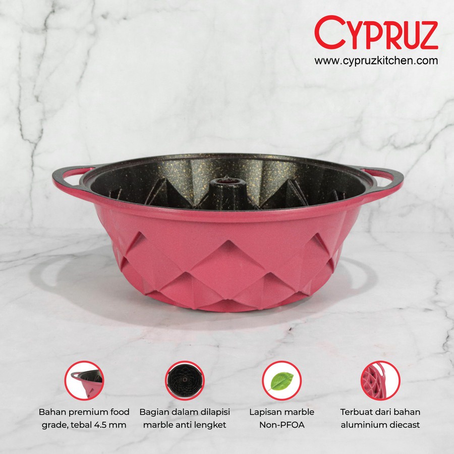 Cypruz Cake Bundt Pan / Loyang Pandora LC-0559