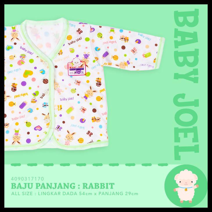 Sedia Grosir Baby Joel Motif Rabbit : Baju Panjang Bayi Newborn