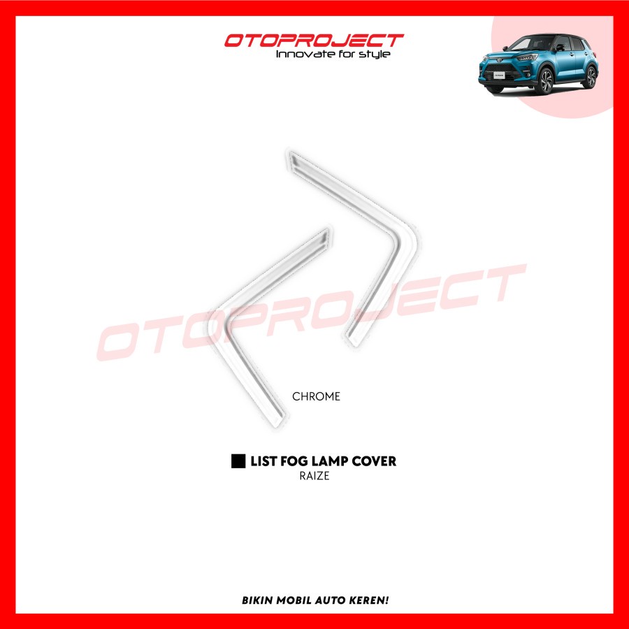 List Cover Fog Lamp Depan Mobil Toyota Raize GR