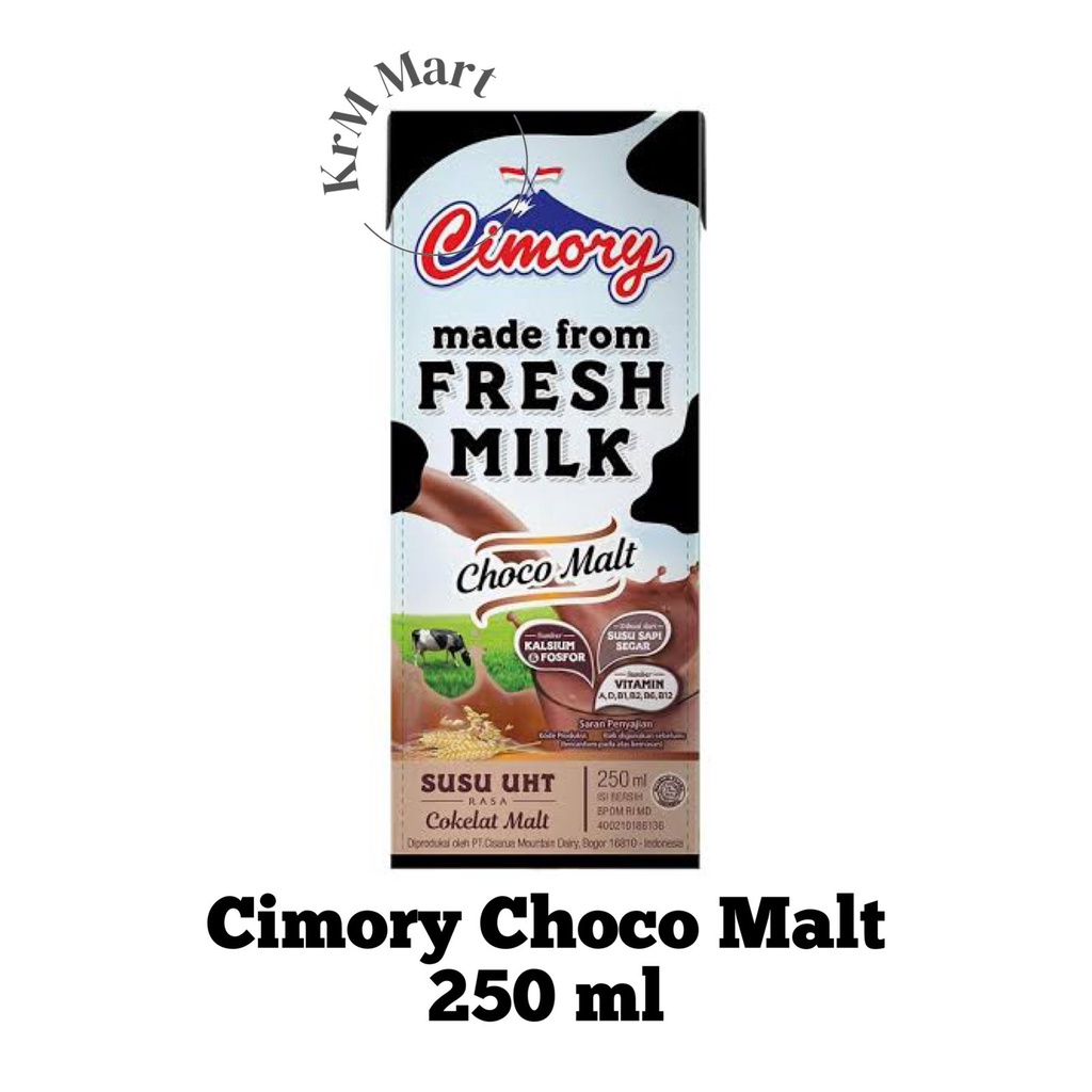 

Cimory Susu UHT Choco Malt 250 ml coklat cokelat 250ml fresh milk