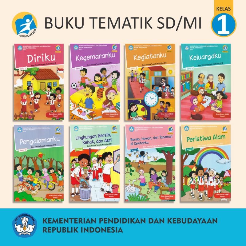 Buku Sekolah SD : Buku Tematik Kelas 1 / Buku Pelajaran SD Tematik Kelas 1 SD