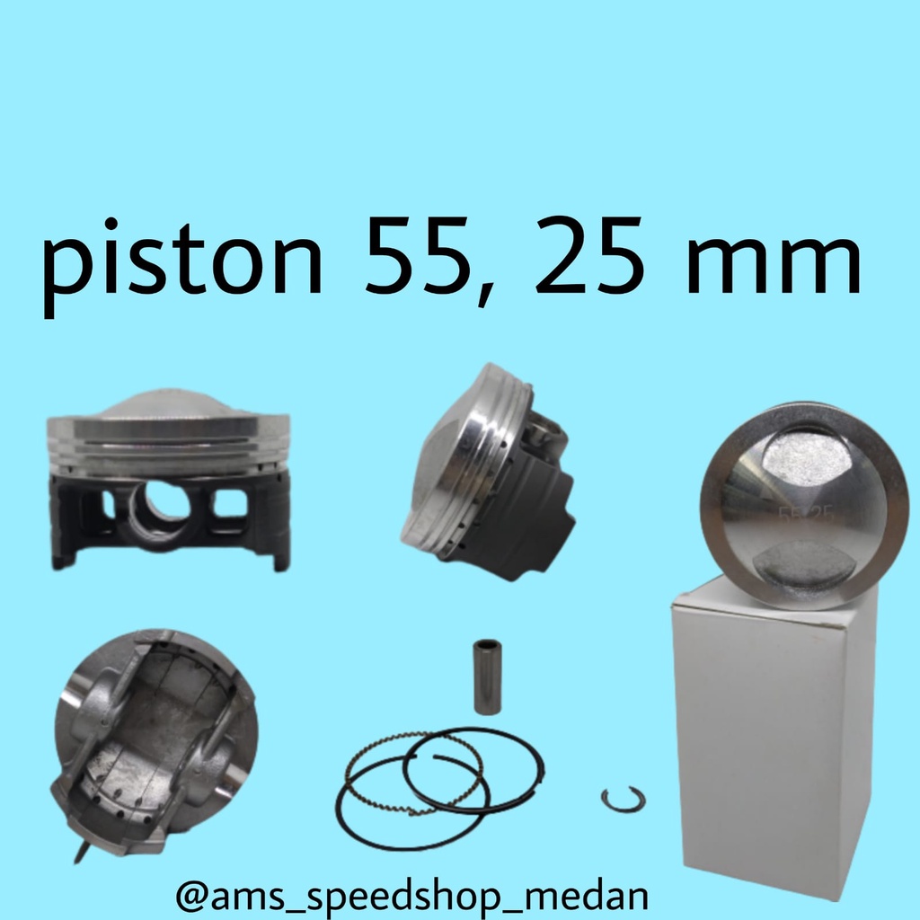 Piston Seher Jenong Racing Komplit 51,25 52 53,4 55,25 mm Pen 13 ring pen n klip-3