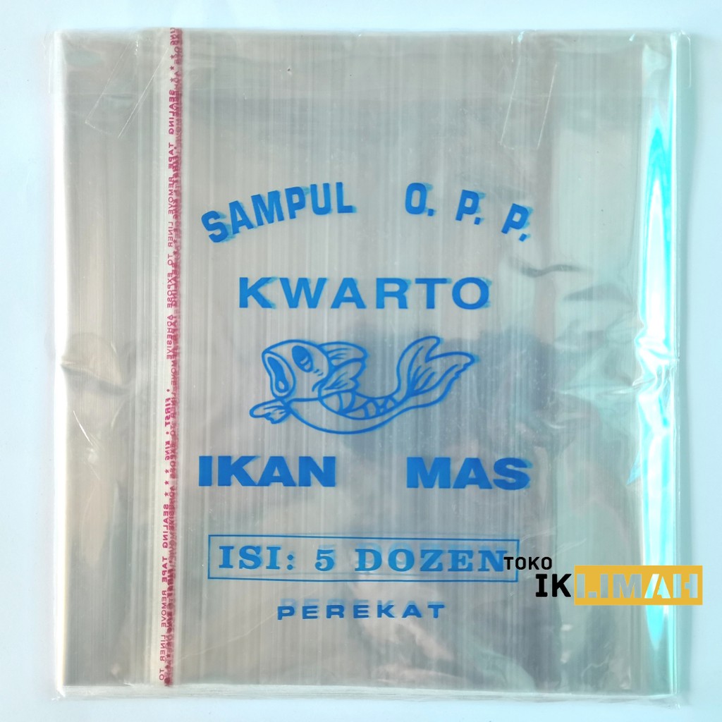 

Sampul Buku Plastik IKAN MAS Quarto / Kwarto Opp Isi 60 Lembar