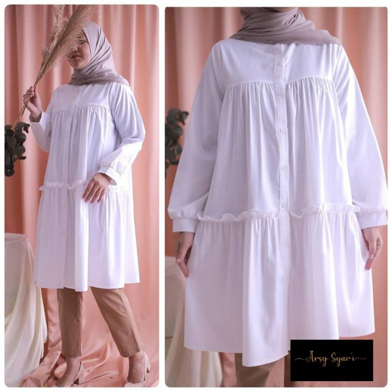 Andarra Tunik-Tunik Katun Toyobo-Atasan Wanita