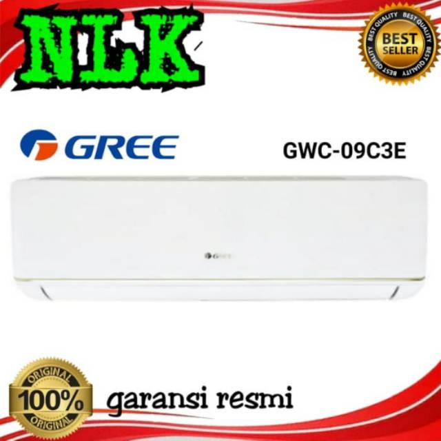 AC GREE DELUXE LOW WATT 09C3E 1pk + PASANG INSTALASI
