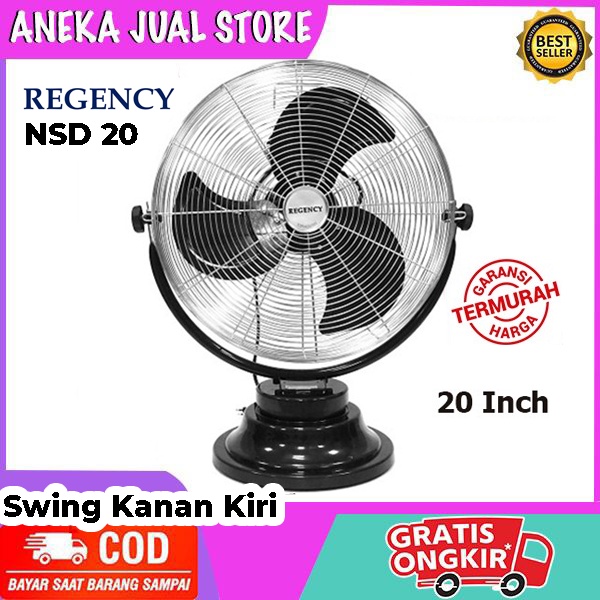 REGENCY NSD 20 Kipas Angin Tornado Duduk 20 inch - Swing Kanan Kiri