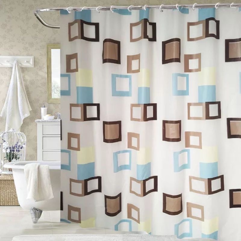 TKM4130 Tirai Kamar Mandi Tebal 200gram 180 x 180cm EVA / Shower Curtain