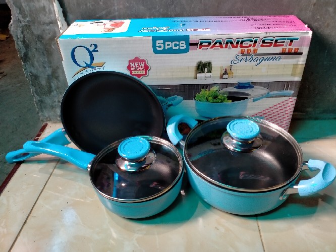 Panci Set Q2 Serbaguna 5pcs