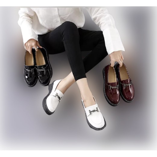 Sepatu Wanita Style Korea H / Sepatu Loafers Premium RS 031