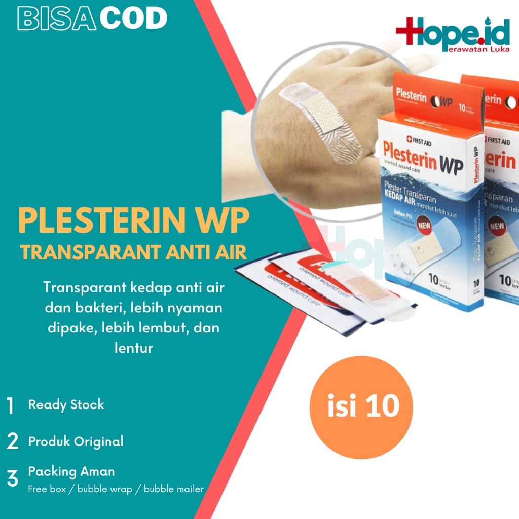 Plesterin WP | Plester Luka Transparant Anti Air