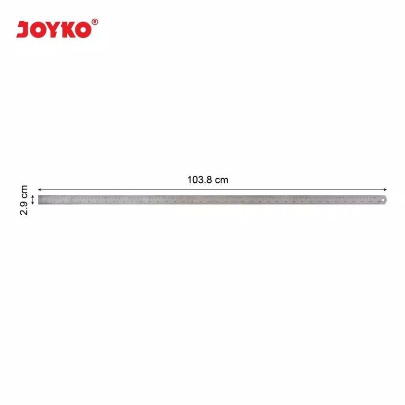 

Penggaris Besi Stainless Ruler Joyko 100 Cm/1 Meter