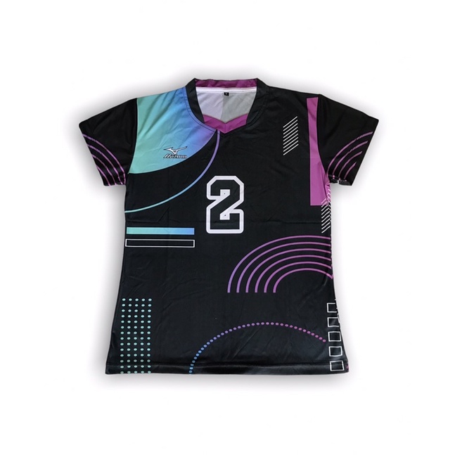 Jersey Voli Cewek Atasan Voli Cewe Fullprint