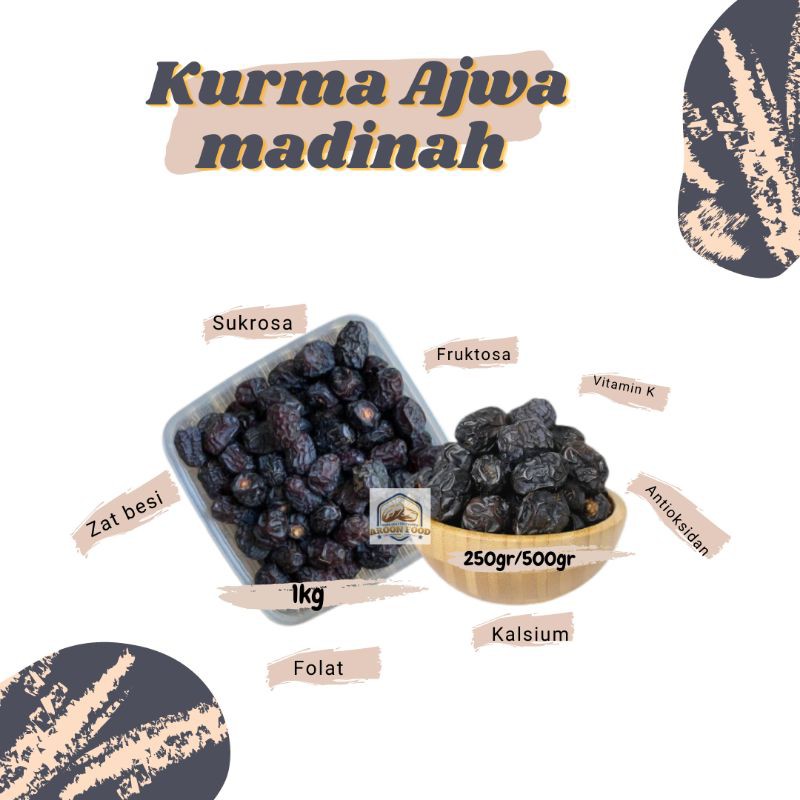 

Kurma ajwa Madinah 1kg