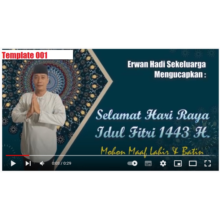 Video 30 Detik Ucapan Selamat Hari Raya Idul Fitri 2022