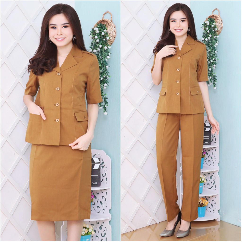 Harga Baju Pns Terbaik Outerwear Pakaian Wanita Juni 2021 Shopee Indonesia