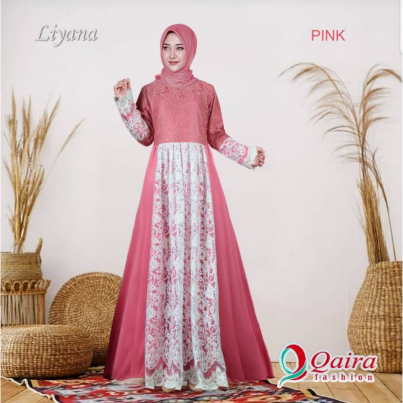 Baju Gamis Muslim Terbaru 2021 2020 Model Baju Pesta Wanita kekinian gaun remaja Baju kondangan