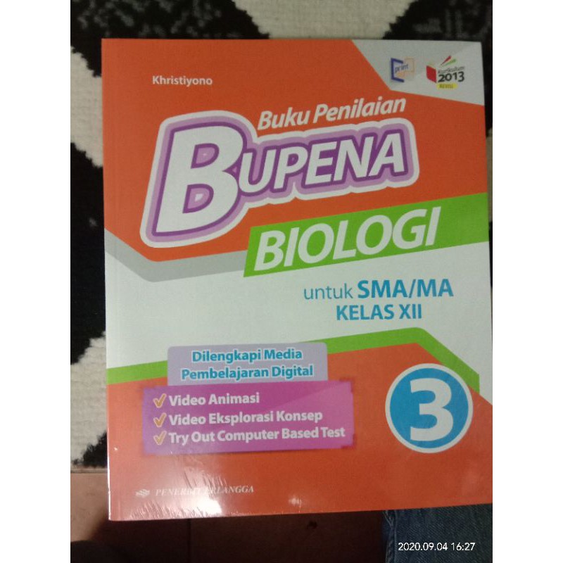 Bupena Biologi SMA kelas XII Erlangga
