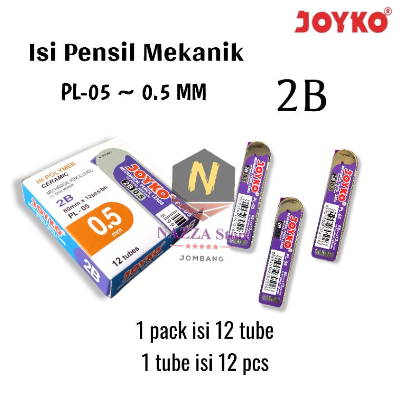 

JOYKO Pencil Lead/Isi Ulang Pensil Mekanik PL-05 1 pcs