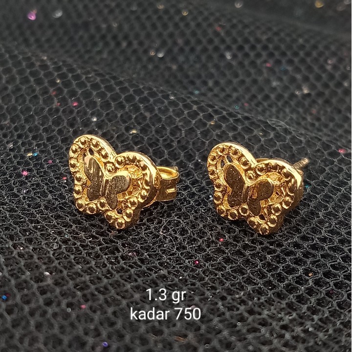 Anting Emas 17K - 1.3 gr Kadar 750 - 888