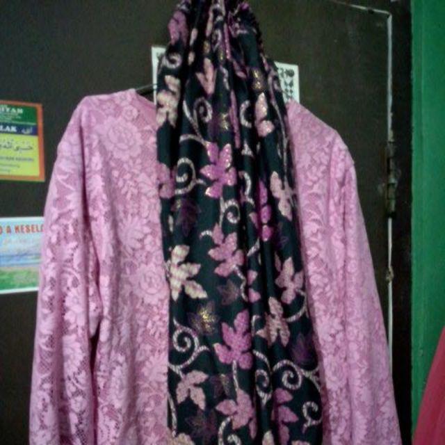 Sv Cp Meranti Kr Couple Gamis Brukat Batik Zahra Cp Zahratussalam