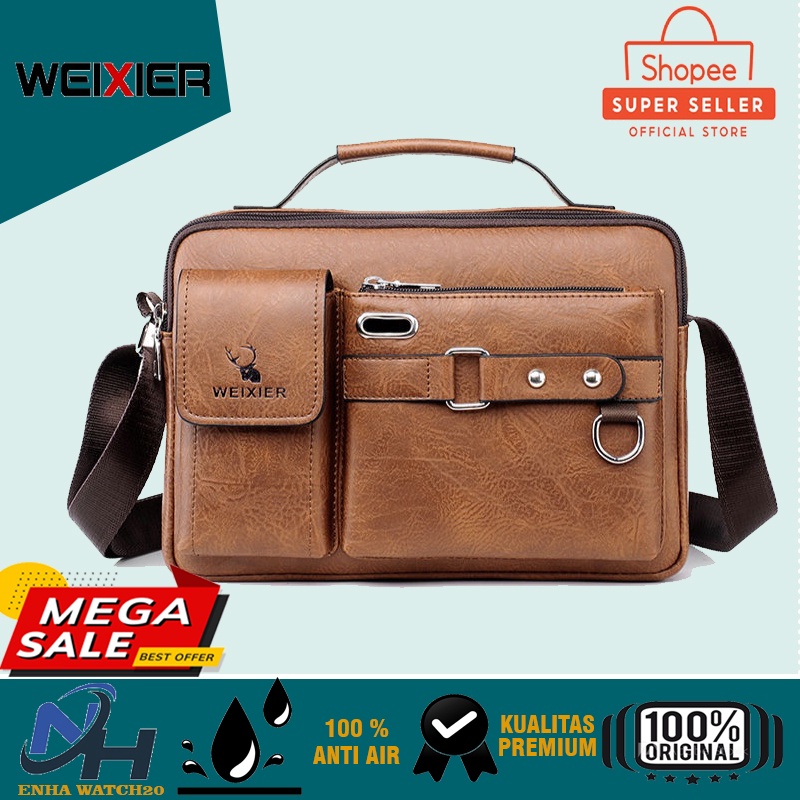 Promo Tas Selempang Slempang bahu Pria Weixier D234 Laki Cowok Cewek Perempuan Wanita Kekinian Remaj