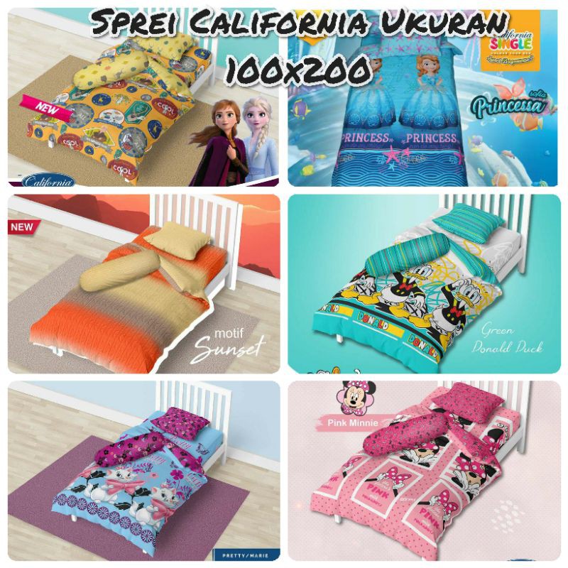 SPREI CALIFORNIA UKURAN 100X200