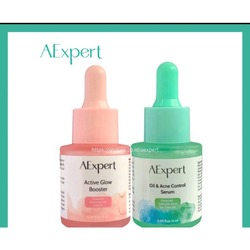Aexpert Active Glow Booster Serum & Aexpert Oil Acne Control Serum