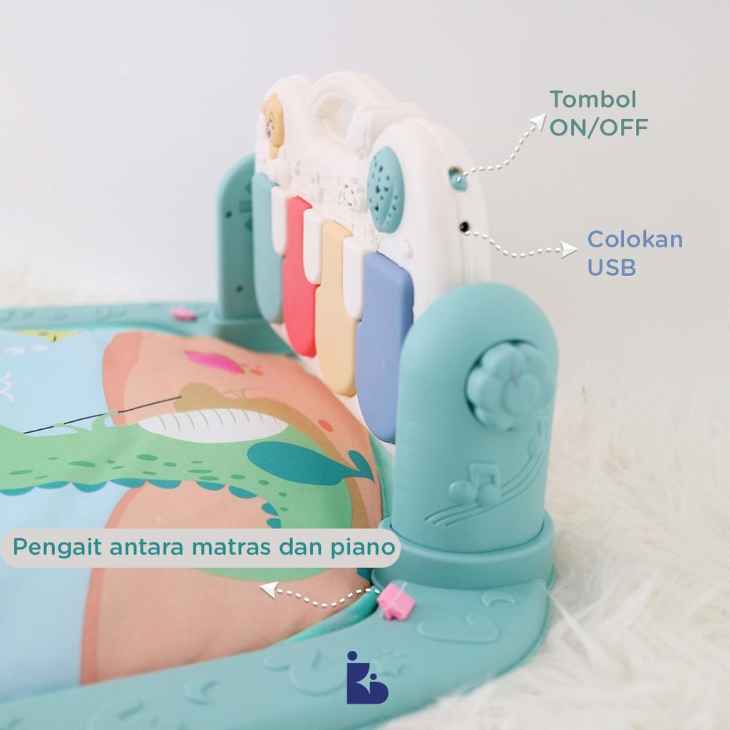 Bebe Smart Piano Playgym | Mainan Edukasi Anak