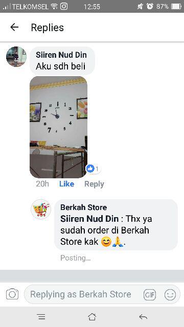 Jam Dinding Exclusive Huruf Dan Angka