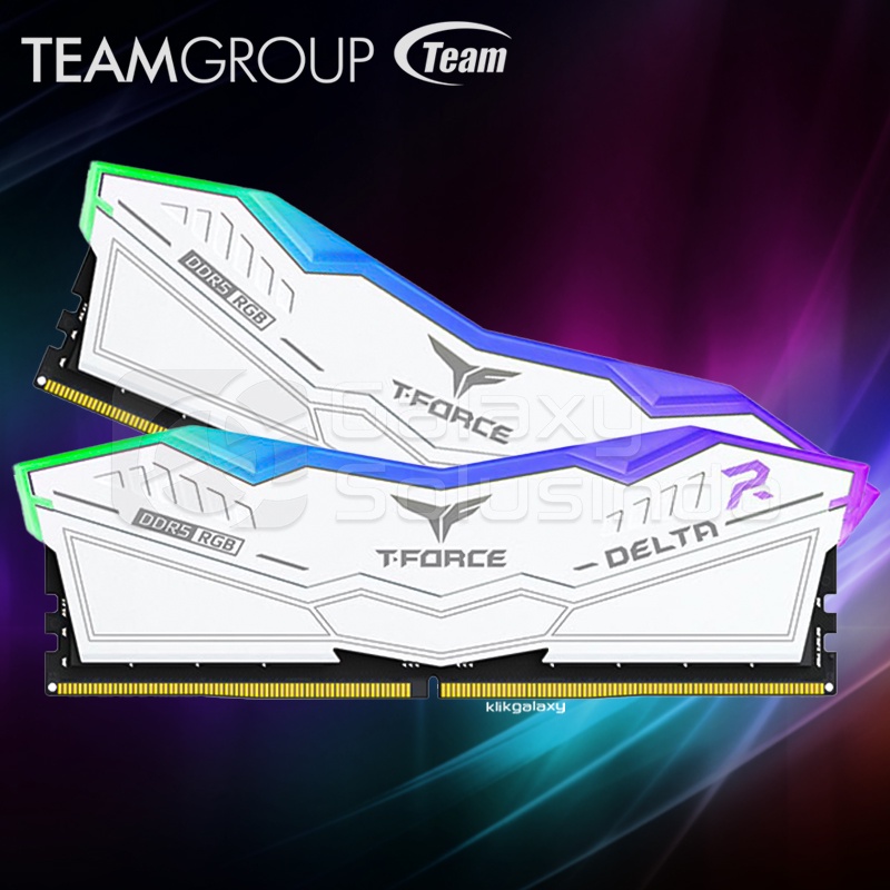 TEAM T-Force Delta RGB (2x16) 32GB DDR5 kit 6400MHz - White