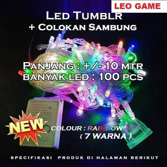 Lampu natal hias LED TUMBLR 7 warna rainbow DISKON
