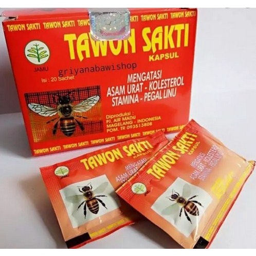 

Tawon Sakti Kapsul Original kapsul Tawon Sakti Asam Urat Kolestrol SariSayangHerbalShop