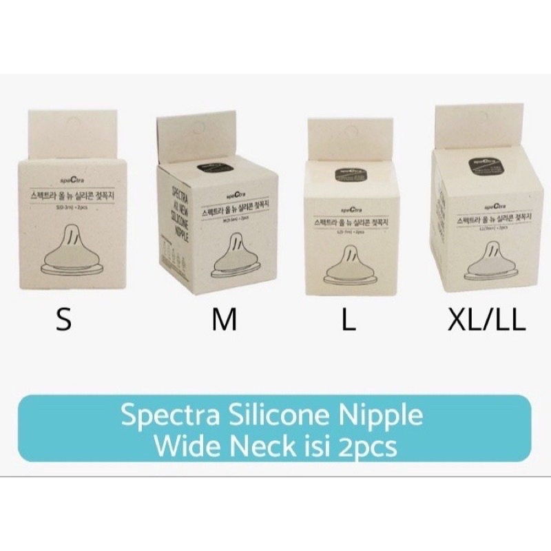 Spectra Silicone Nipple Wide Neck