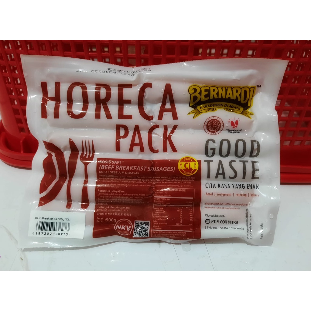 

Bernardi Horeca Pack CL Sosis Sapi Breakfast Sausages 500 Gram