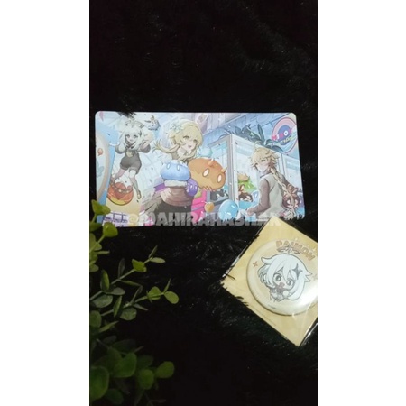 (Ready Stock) Merch Hoyofest Badge Paimon dan Postcard hanya dijual seset