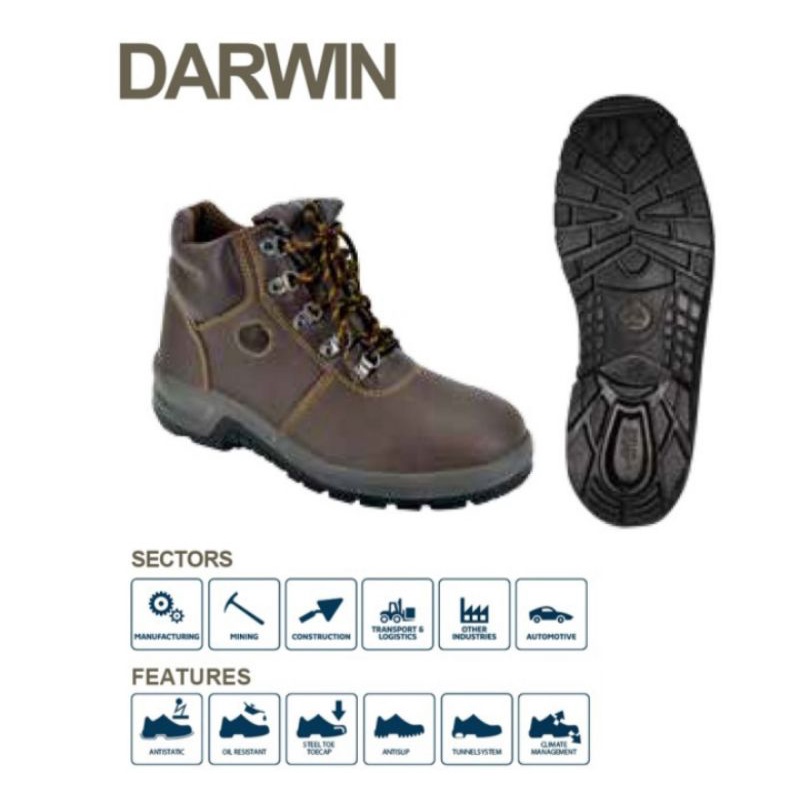 Sepatu Safety BATA INDUSTRIALS Darwin Brown - Safety Shoes Bata Industrials Darwin Brown