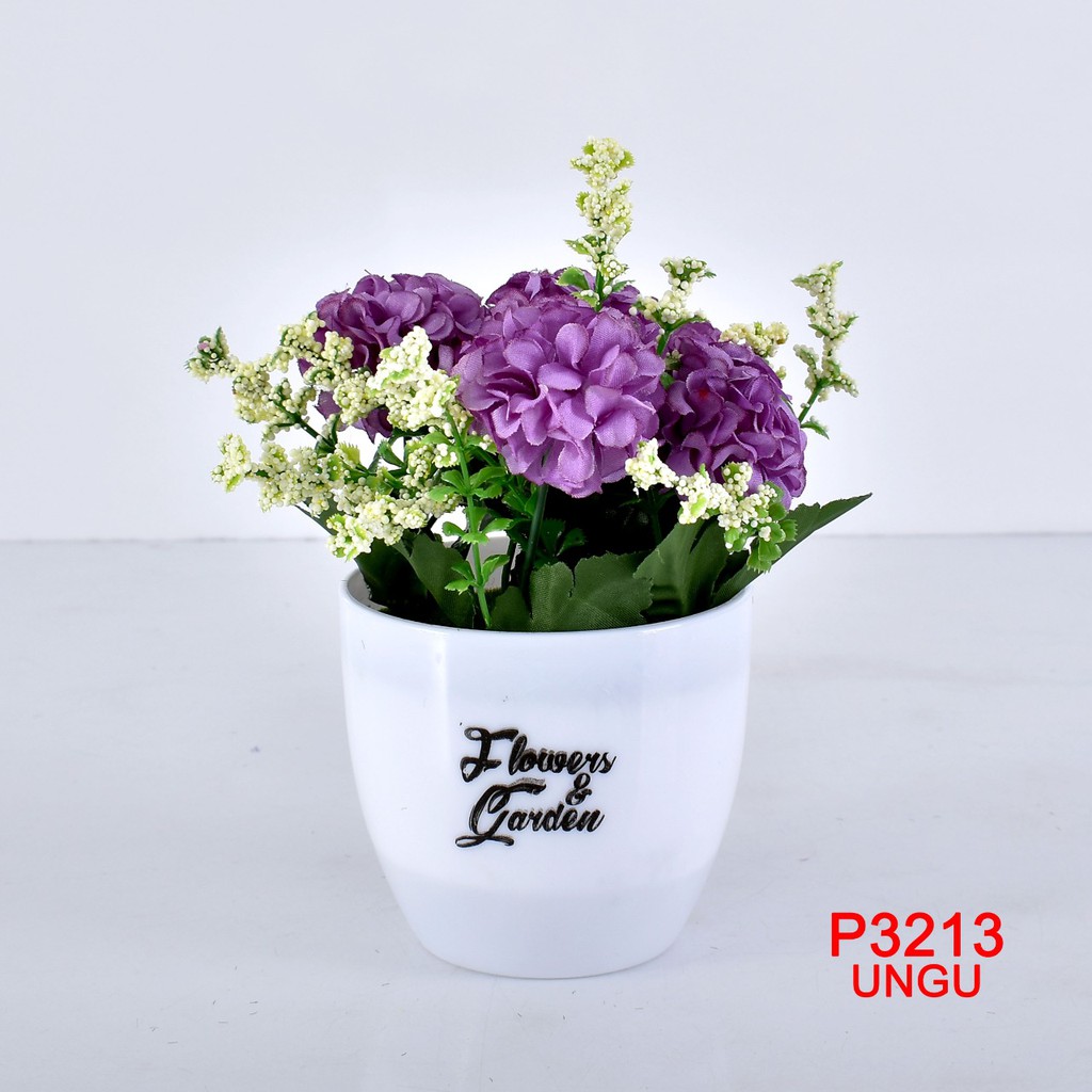 COD/ TL88 TANAMAN BUNGA HIAS POT TANAMAN HIAS DEKORASI RUMAH DAN BUNGA PLASTIK P3213-8