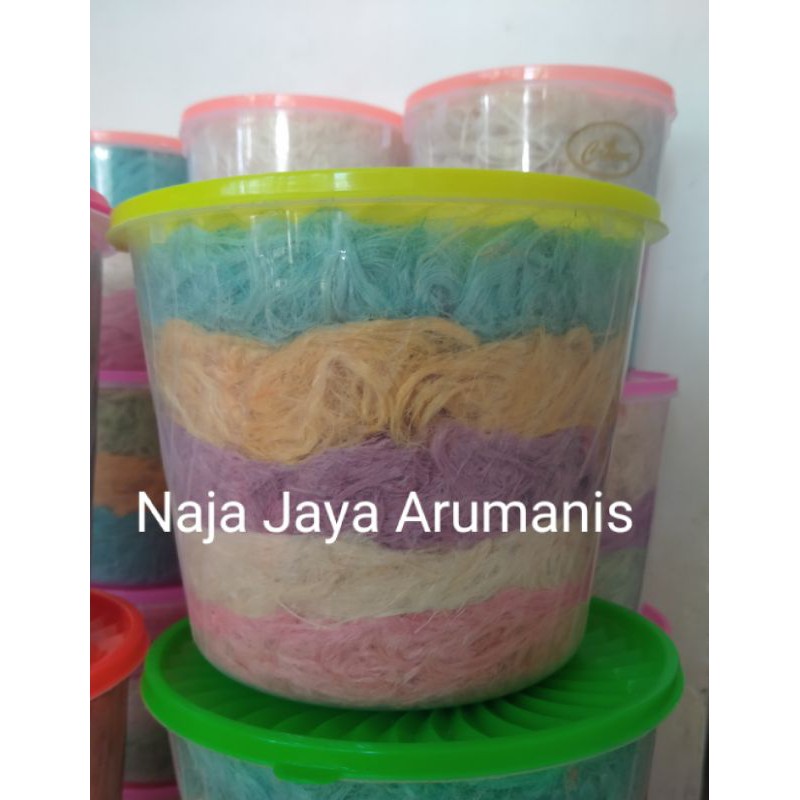 

Rambut nenek 1kg Arumanis toples free kardus