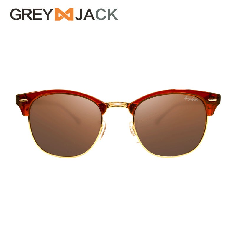 

Grey Jack Kacamata Hitam Retro bulat Wanita Feminin Trend Sunglasses Polarized 1108