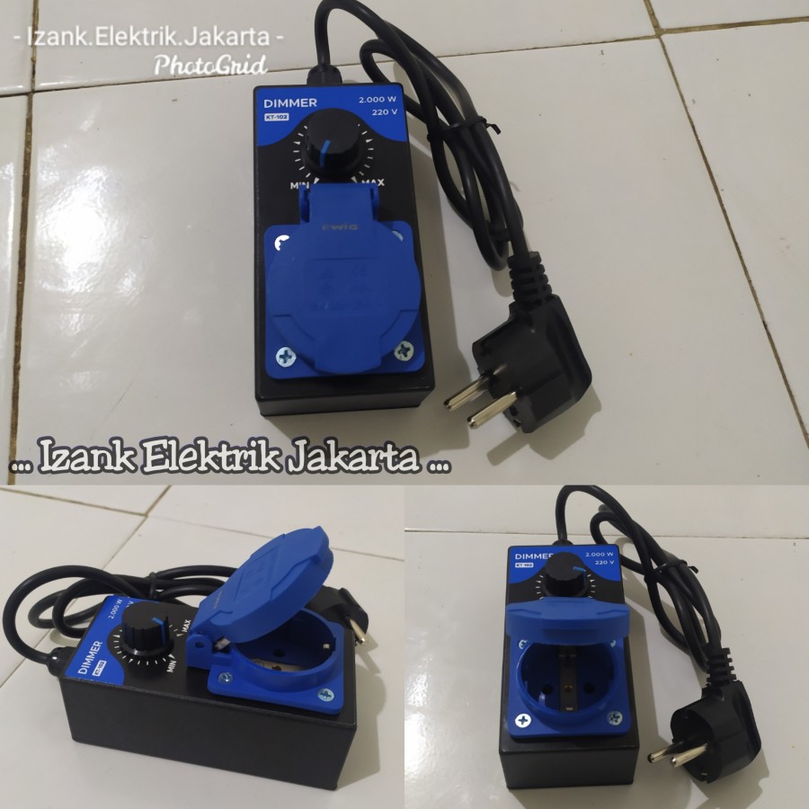 pengatur Kecepatan Putaran Gerinda Bor Dinamo Kipas Heater Lampu Dimer