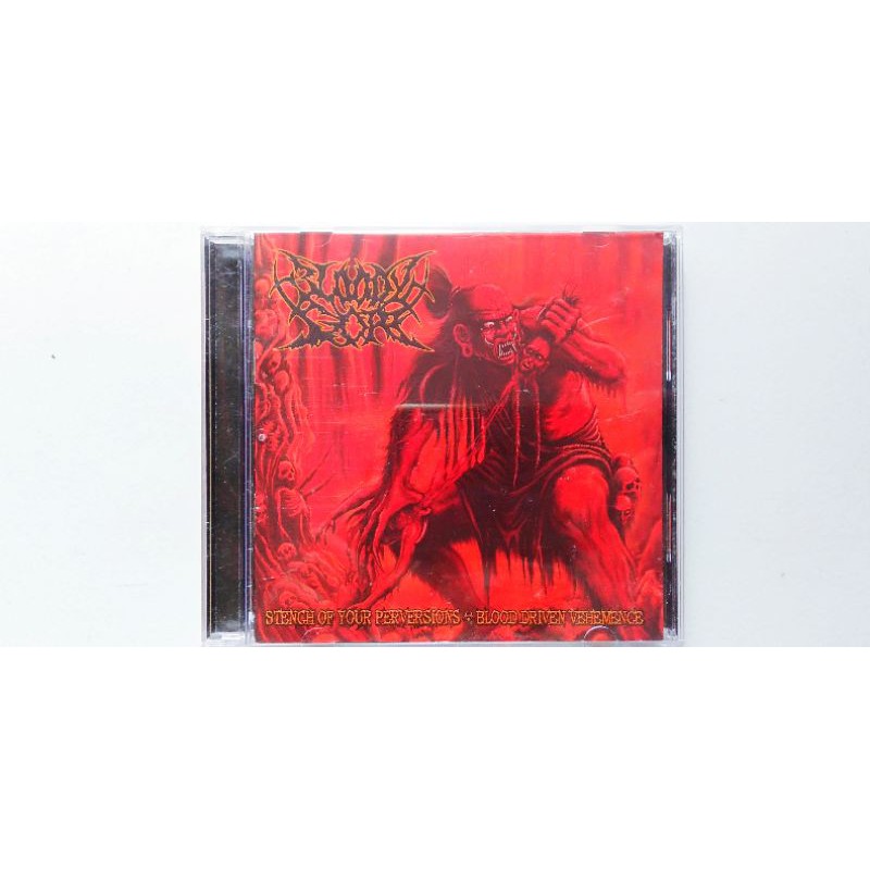 BLOODY GORE - STRENCH OF YOUR PERVERSIONS / BLOOD DRIVEN VEHEMENCE KASET CD