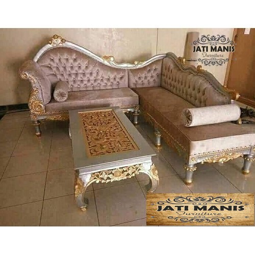 Featured image of post Kursi Sudut Kayu Jati Mewah Kursi tamu sudut sofa cantik mewah