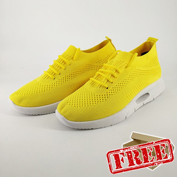 MFW Baek Sin - Sepatu Sneakers Wanita Casual-Yellow