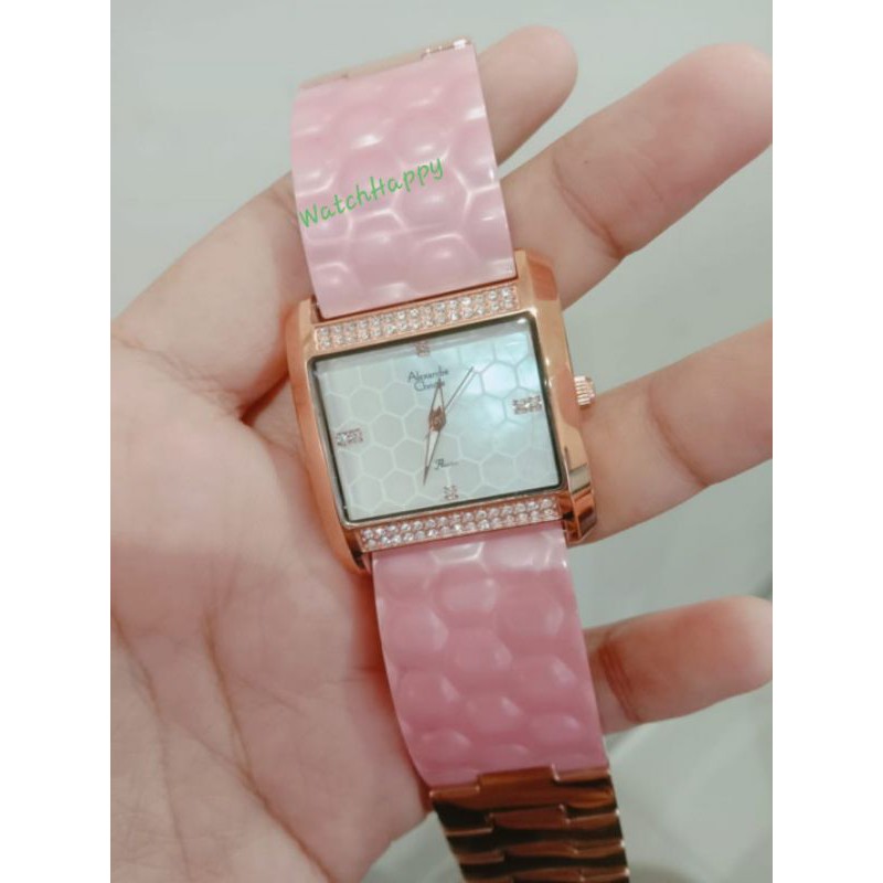 Alexandre Christie AC 2526 LH AC2526 LH 2526LH 2526 LH Ladies Pink Rose Gold Fashion 100%Original