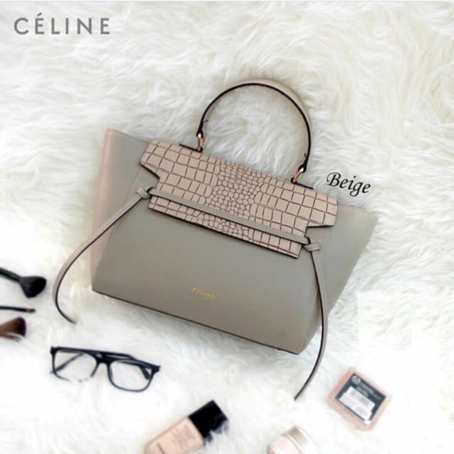 Supplier tas wanita murah branded import selempang slingbag CEELINE BELT CROCO