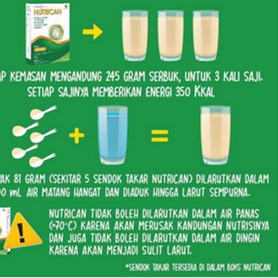 

Update! NUTRICAN SUSU TINGGI PROTEIN NUTRISI KHUSUS PASIEN KANKER 245 GRAM