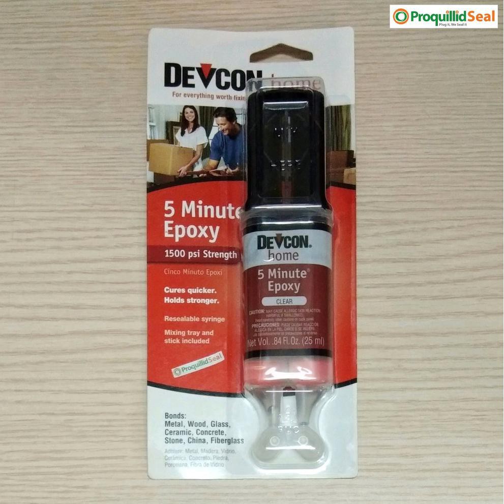 

Lem Besi 5 Menit 25 ML Perekat Kuat Bening 0.84 OZ DEVCON home Clear 5 Minute Epoxy 20845 25ML