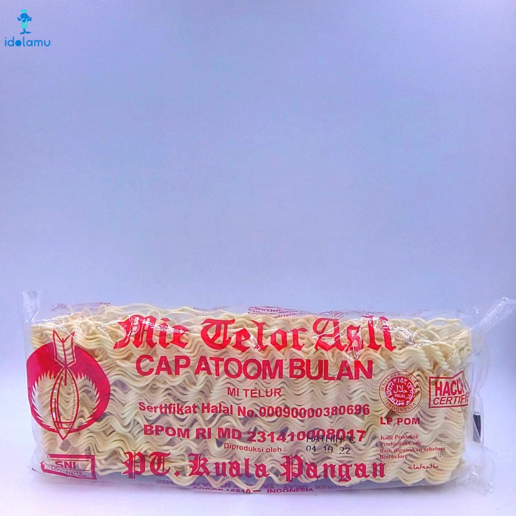 

Mie Telur Asli Cap Atoom Bulan